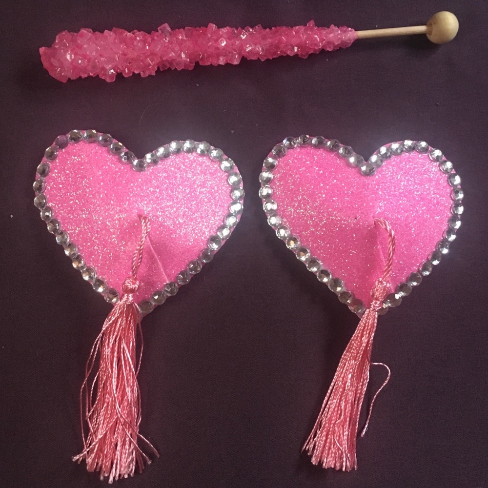 Candy hearts pasties